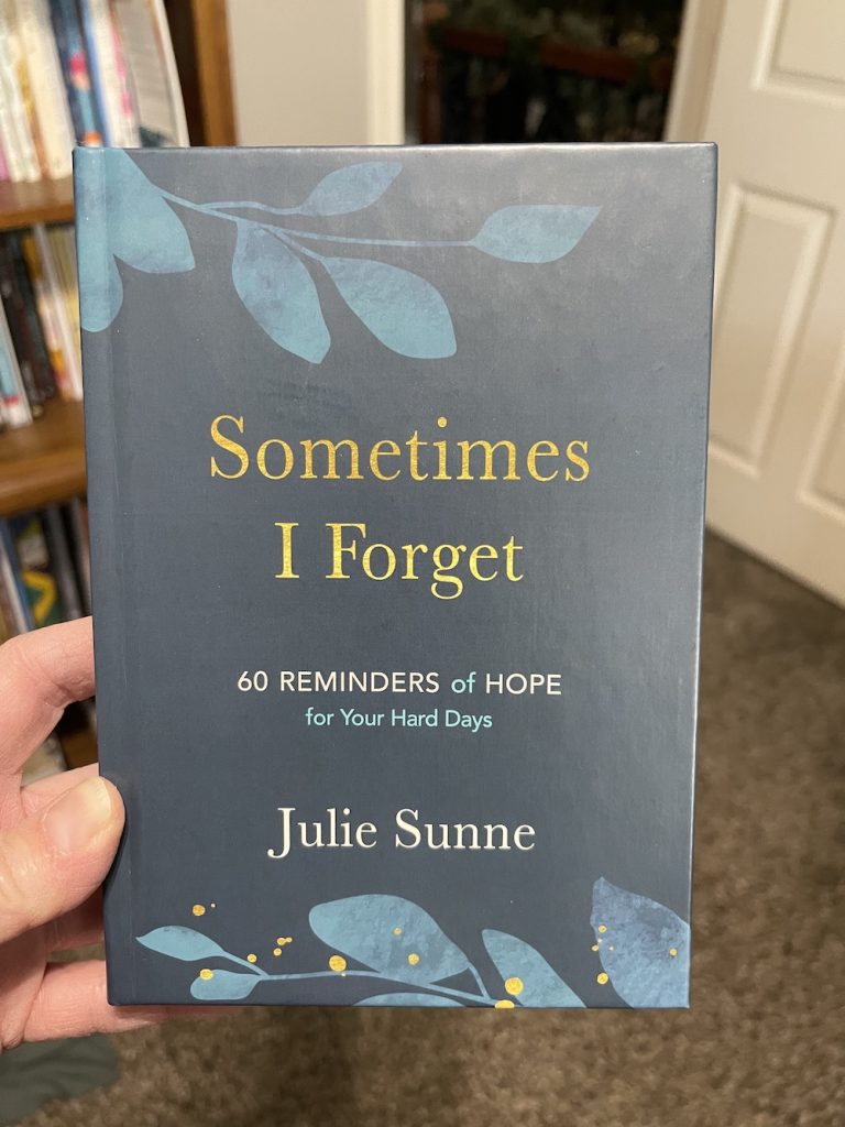 Julie Sunne, author of Sometimes I Forget: 60 Reminders of Hope for Your Hard Days, shares what’s working for her to market her first traditionally-published book, even without a large platform on the Book Marketing Mania podcast.
