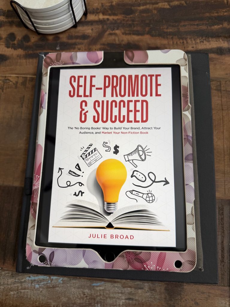 “Many good books don’t sell.” Julie Broad, author of Self-Promote & Succeed, joins Kim Stewart on the Book Marketing Mania podcast to talk about the difference in marketing vs selling and why you need both, plus why audiobooks are no longer optional for authors.
