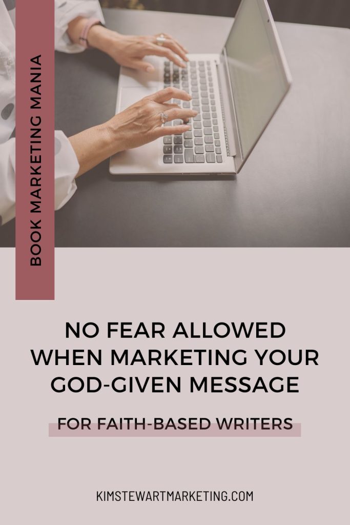 If you struggle with writing and sharing a message that is deeply personal to you as a Christian writer, or you’re waiting until you feel ready or qualified to do it, come give your heart some relief today. Join Kim Stewart, Book Marketing Strategist and Heather O'Brien, author of No Fear Allowed, and host of the Heal With God podcast for a conversation on overcoming fear and using podcasting to share your message far and wide on the Book Marketing Mania podcast.